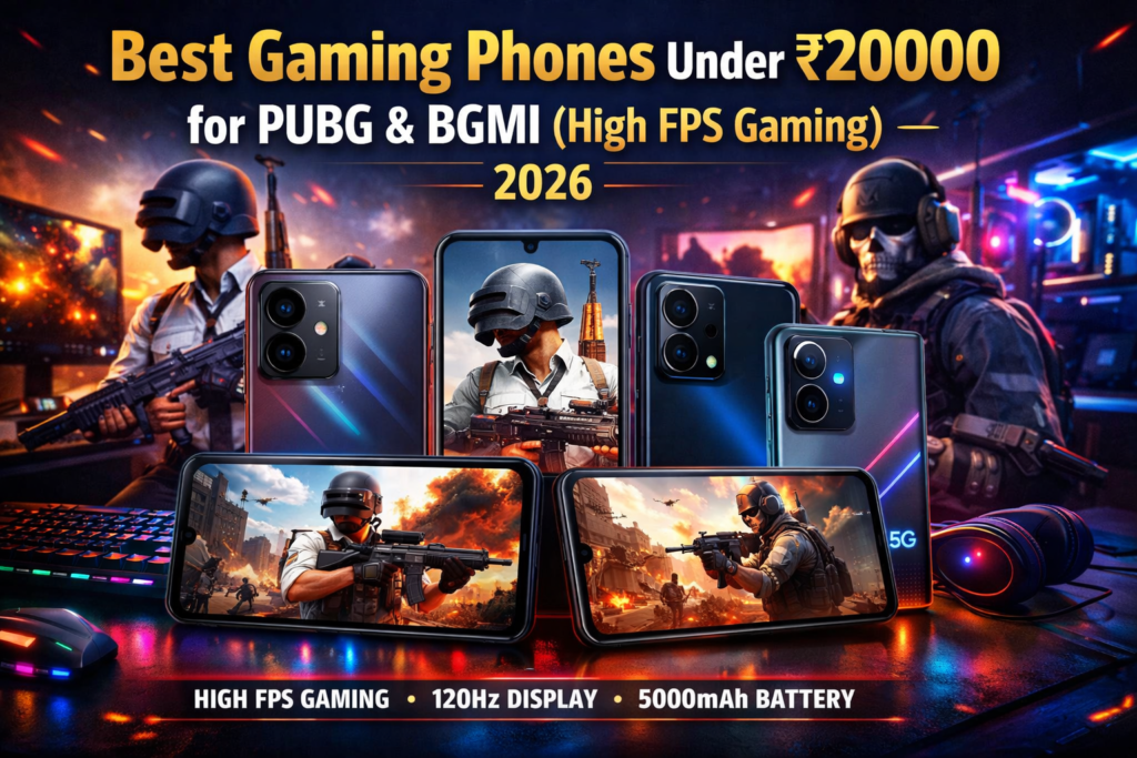  Best Gaming Phones Under ₹20000 for PUBG & BGMI (High FPS Gaming) – 2026
