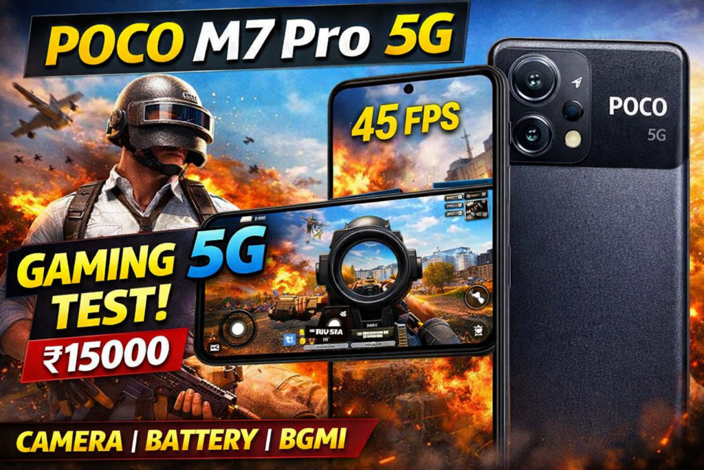poco m7 pro gaming test bgmi