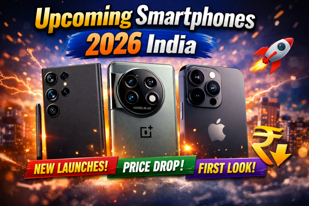 Upcoming Smartphones 2026 India: Best Launches, Prices & First Look (Galaxy S26, OnePlus 15, iPhone 18)