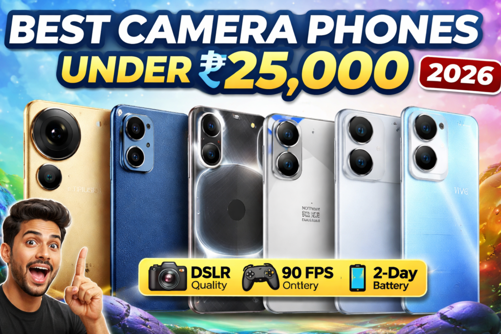 Best Camera Phone Under 25000 in India 2026 (Top 5)