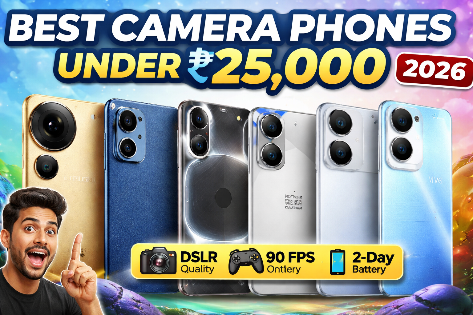 Best Camera Phone Under 25000 in India 2026 (Top 5)