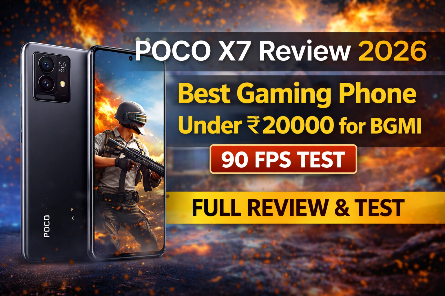 POCO X7 Review 2026: Best Gaming Phone Under ₹20000 for BGMI (90 FPS Test)