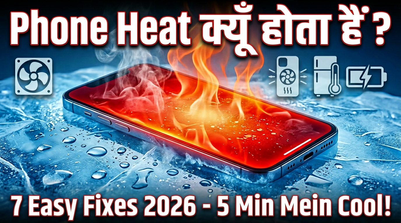 Phone Heat Kyun Hota Hai? (7 Easy Fixes 2026) – 5 Minute Mein Cool Kare