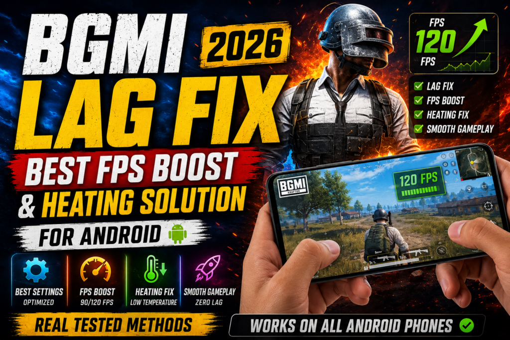 BGMI Lag Fix 2026 best FPS boost and heating solution for Android phones