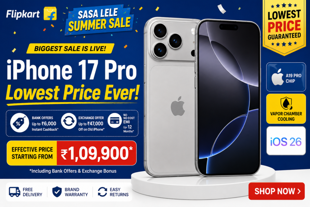 iPhone 17 Pro Flipkart Sale 2026